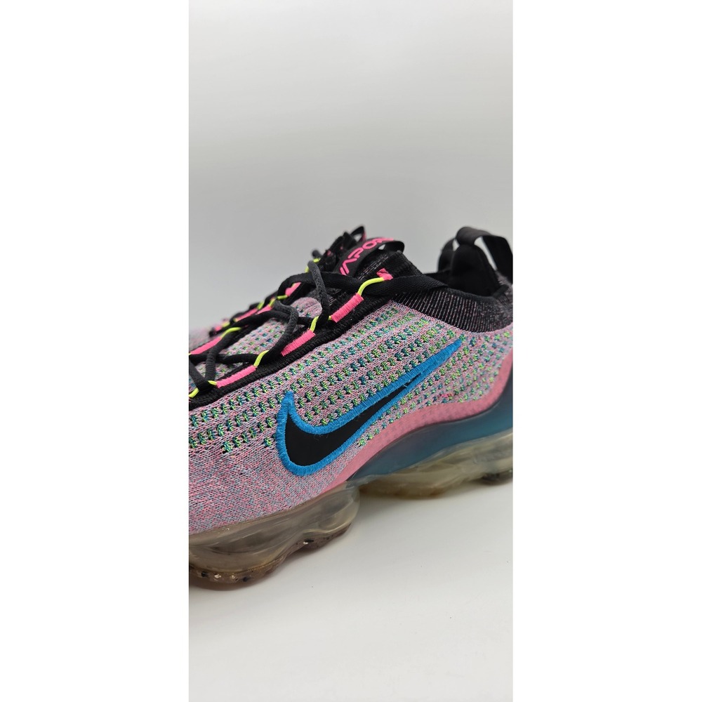 Nike Air VaporMax 2021 Women's Shoes 10 Pink Blast Photo Blue Flyknit DX3369-600 - Picture 9 of 12